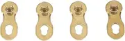 2 Pairs Bicy.cle Chain Link, Bicy.cle Missing Link, 11 Speed Quick Link, Alloy Steel Grinding Polishing 11 Speed Bike Missing Link for Mountain Road Bike Gold