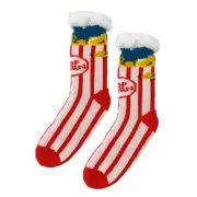 OoohGeez! Women's Winter Cozy Sherpa Slipper Socks Box o' Popcorn