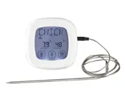 Household Touch Kitchen Food Digital Digital Display Barbecue Thermometer Timer Meat Thermometer for Grilling