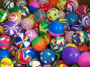 300 45 mm Super Bouncy Balls Superballs Tomy Gacha bouncing Bulk Case 1.75"