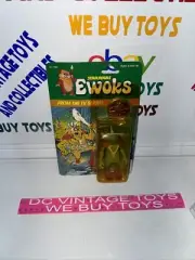 ORIG. 1985 KENNER STAR WARS EWOKS KING GORNEESH ACTION FIGURE UNOPENED ON CARD