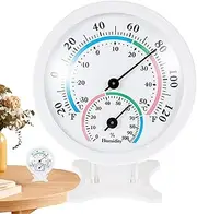Hydrometer Humidity Meter | Thermometer Hygrometer | Digital Thermometer Room | 2-in-1 Thermo-Hygrometer | Small Mechanical Gauge | for Indoor & Refrigerator Temperature Analog Meter