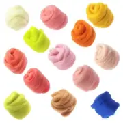 soft and wool Roving 10g/color for Felting Craft Wool