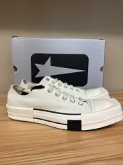 Size 9 - Converse Rick Owens x TURBODRK Chuck 70 Low Lily White
