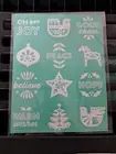Warm Wishes Minis Chalk Couture Transfer Stencil Christmas Holiday NEW