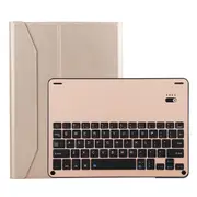 Bluetooth Keyboard & Leather Tablet Case For Ipad Air / Pro 9.7 Detachable Water Repellent Magnetic 3 Gear Angle Gold Keyboards