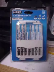 HART 10-Piece Assorted Jigsaw Blade Set with Storage Case