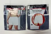 Roundtree & Yorke Full Cut Boxers Men's 54 Big Man NEW 2-Pack Blue Underwear