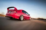 Painted Rally Red Spoiler For 2007-2012 Honda Acura CSX R Style Color Code R-513