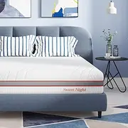 Sweetnight Full Size Mattress, 12 Inch Gel Memory Foam Mattress in a Box for Cooling Sleep, Flippable Mattress with Two Firmness Preference, Pressure Relieving, CertiPUR-US Certified, Gray+White