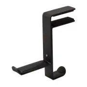 2PCS Steel Headset Earphone Headphone Hanger Stand Holder Table Clamp Clip Screws Headset Holder BLACK COLOR