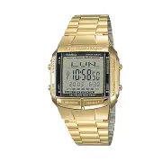 Casio Men's Illuminator Digital Databank Gold Watch DB-360G With Box