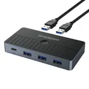 Simplecom KM320 4 Port USB-C Hub, 5Gbps SuperSpeed Switch