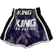 [King Pro Boxing] Muay Thai Shorts Stadium 4 Small, Blue, 30