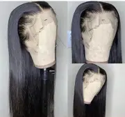New with tags 13x4 100% virgin human hair with baby hair 24inches 180% density