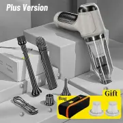 ANYMOB Vacuum Cleaner With Bag Gray Basic 2 Filters 3in1 Car Cordless Home Appliance Dual Use