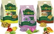 Set of 3 HOT iSoup Vegan Soups – Sour Soup, Yam, Mushroom – Ready to Eat