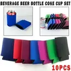10pcs Beer Wine Cooling Sleeve Neoprene Cooler Bottle Cooler Drink Sleeves/