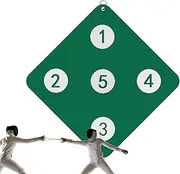 [Vibhgtf] Fence Training Equipment, Fencing Targets | Wall Mounted Target Training Fencing Practice | Compact Equipment Sets Home Auxiliary Tool with Bulls-para