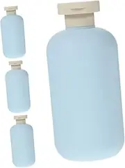 SHOWERORO 4PCS Travel Lotion Containers Mini Skincare Bottles for Shampoo Leakproof Flip Cap Lightweight Refillable Cosmetic Dispensing Bottles for Travel and Business Trips
