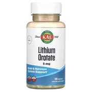 KAL, Lithium Orotate, 5 mg, 120 VegCaps