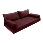 COVER ONLY Model V2 Full Velvet Contrast Indoor Daybed Mattress Cushion AD368