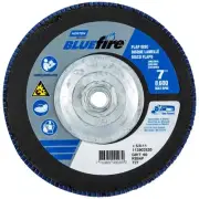 Norton 77696090093 7x5/8-11” BlueFire R884P ZA HD Type 27 Flap Discs 60G 10 pk