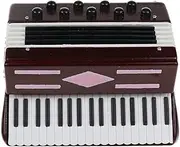 Desk Topper Guitar Decor Kids s Mini Accordion Model Miniature Wooden Accordion Music Instrumental Model Home Decor and Music Lovers Best Kids Guitar Toy Desk Topper
