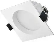 13W Dimmable 4000K Aluminum Housing Square Type LED Downlight Cut Hole 90mm Complete with a dimmable LED Driver and Flex and Plug