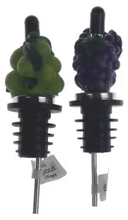 Supreme Housewares Olive Oil Spouts Lot 2 Green Purple Grapes Gift Kitchen Decor
