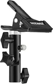 NEEWER Photo Studio Heavy Duty Metal Clamp Holder with 5/8" Light Stand Attachment for Reflector
