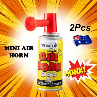 2Pcs HAND HELD AIR HORN Loud Horn -Sport Festival Event Outdoor Air Horn AU NEW