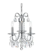 Crystorama 3-Light Othello Mini Chandelier Hand Cut Crystal