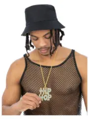 90s Hip Hop Bling Chain Rapper Rap Star Fancy Dress 1990s Prop Adults Medallion