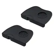 2PK Coffee Culture Silicone Espresso Tamper Mat Non-Slip Pad 17.5x12.5cm Black