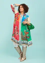 [TS] Taking Shape Natural Bella Shirt Size 20 in Print, Viscose - Plus Size Women's Tops & T Shirts Print