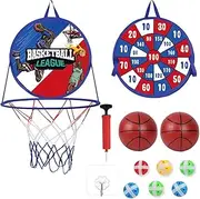 2 in 1 Basketball Throwing Game, Indoor Basketball Hoop, Indoor Games, Summer, Indoor Outdoor Party, Yard, Entertainment Games, Suitable for Teens, Adults, Family