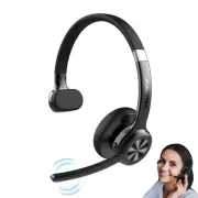 Trucker Bluetooth Headset, Wireless Headset with Microphone ENC Noise Cancell...