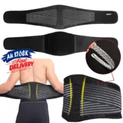 Back Brace Strap Lumbar Lower Support Belt Posture Waist Trimmer Pain Relief