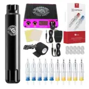 Rotary Tattoo Machine Pen 3.0mm Stroke Lightweight Power Cartridge Needles Set