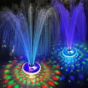 LanPool Floating Pool Fountain with Underwater Light Show, Rechargeable Battery