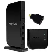 Nyrius ARIES Home+ Wireless HDMI 2x Input Transmitter & Receiver for Streaming