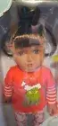 My Life As Poseable Grinch Sleepover 18" Play Doll Brown Eyed, Dark Brown Hair.