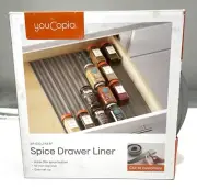 YouCopia Spice Drawer Liner 10 Foot Roll Holds 30+ Spice Bottles Sandstone NEW