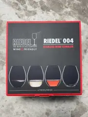 BRAND NEW RIEDEL WINE FRIENDLY STEMLESS TUMBLER 4 PACK GLASSWEAR