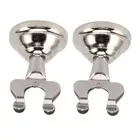 2Pcs Table Number Stands Stainless Steel Round Stable Base Sturdy Simple Plac