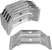 OTTFF 10 Pcs 2⅛ x 4½ In Surface Mount Corner Bracket for Table Aprons, Table Leg Corner Brace Aligns Strong Connection Table Top, Legs, Frame, Repairing or Building Table, 1.8mm Thickness Carbon Steel