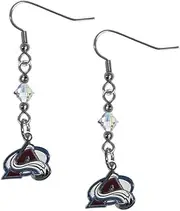 Siskiyou NHL womens Crystal Dangle Earrings