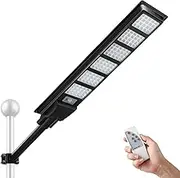 600W Solar Street Lights 480 LED Floodlight Motion Sensor Outdoor Garden Yard Security Flood Down Lamp Remote Control Waterproof Parking Lot Spot Pole