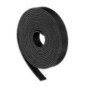 Leather Straps, 0.4 Inch Wide 157 Inch Long Flat Leather Strips Cord, Black